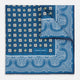 Azzurro Floral Tile and Paisley Silk Pocket Square OS
