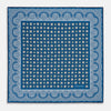 View 4 of product Azzurro Floral Tile and Paisley Silk Pocket Square OS