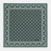 View 4 of product Forest Green Floral Tile and Paisley Silk Pocket Square OS