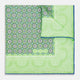Fern Green Floral Tile and Paisley Silk Pocket Square OS