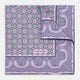 Lilac Floral Tile and Paisley Silk Pocket Square OS