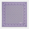View 4 of product Lilac Floral Tile and Paisley Silk Pocket Square OS