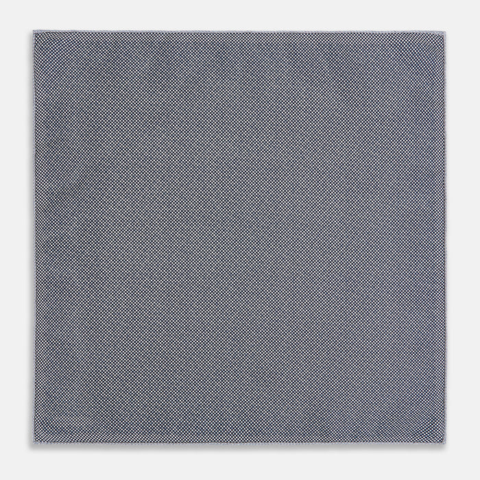 Floral Blue Pocket Square in Silk Image 5