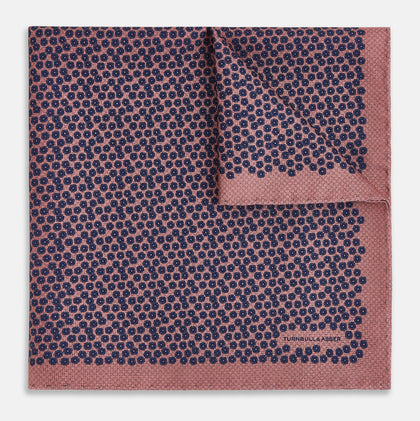 Floral Pink Pocket Square in Silk Image 1