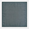 View 6 of product The Geometric Green Tile Pocket Square in Silk by Turnbull & Asser UK features a sophisticated tonal green design with a subtle pattern of concentric squares. One corner is folded to highlight the elegant double-sided construction, revealing a contrasting black and white small dot pattern on the reverse.