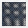 View 4 of product Ash Dots and Floral Tile Double-Sided Silk Pocket Square OS