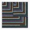 View 1 of product Forest Green Dots and Floral Tile Double-Sided Silk Pocket Square OS