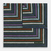 View 2 of product Forest Green Dots and Floral Tile Double-Sided Silk Pocket Square OS