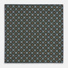 View 5 of product Forest Green Dots and Floral Tile Double-Sided Silk Pocket Square OS