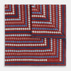 View 2 of product Red Dots and Floral Tile Double-Sided Silk Pocket Square OS