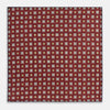 View 5 of product Red Dots and Floral Tile Double-Sided Silk Pocket Square OS