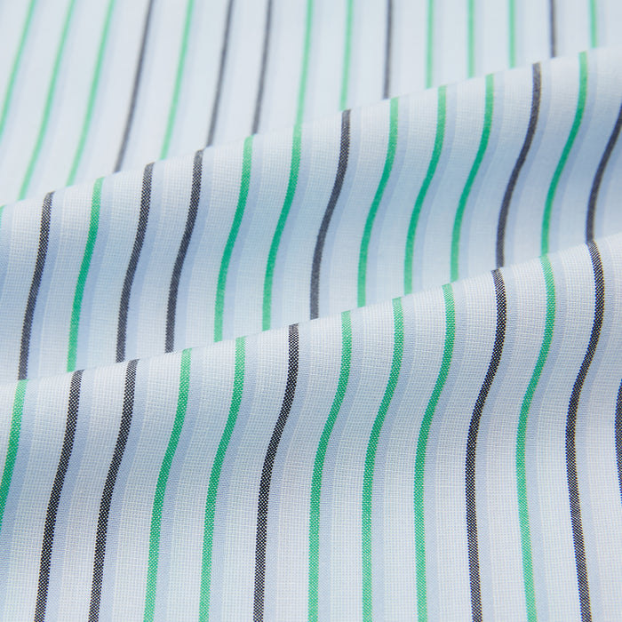 Green and Blue Shadow Pinstripe Pyjama Trousers Image 4