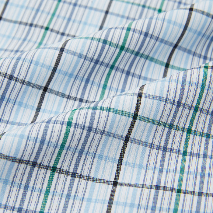 Blue and Green Multi Track Check Pyjama Trousers Image 4