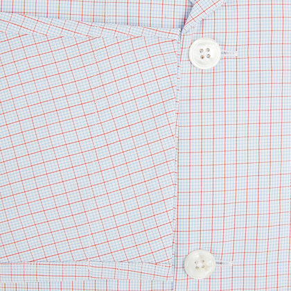 Red Multi Graph Check Pyjama Shirt Image 3