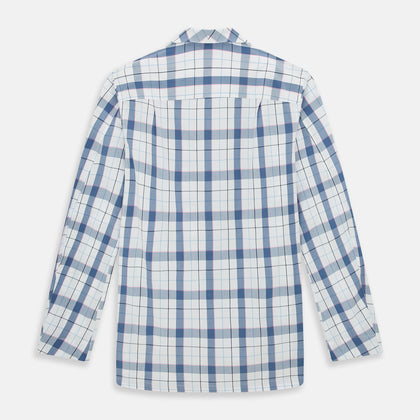Blue Blazer Check Pyjama Shirt Image 2