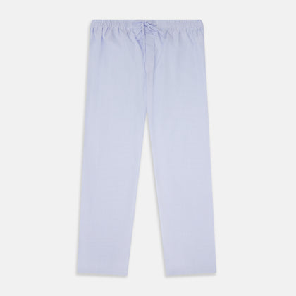 Pale Blue Fine Stripe Pyjama Trousers