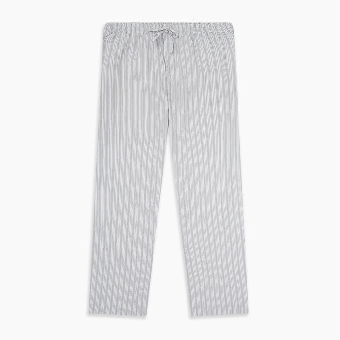 Grey Fine Track Stripe Pyjama Trousers Image 5