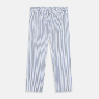 Blue Shadow Pinstripe Pyjama Trousers Image 2