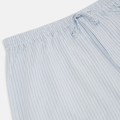 Blue Multi Pinstripe Pyjama Trousers Image 1