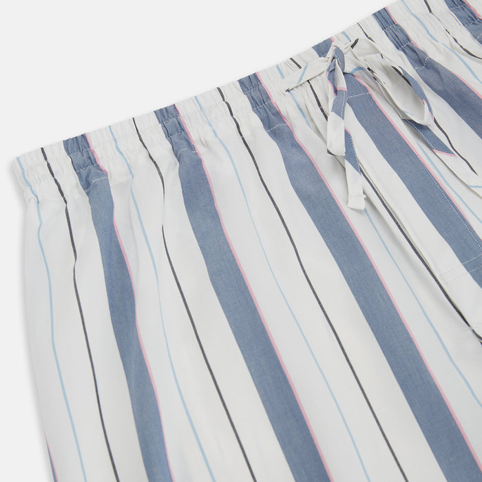 Blue Blazer Stripe Pyjama Trousers Image 1