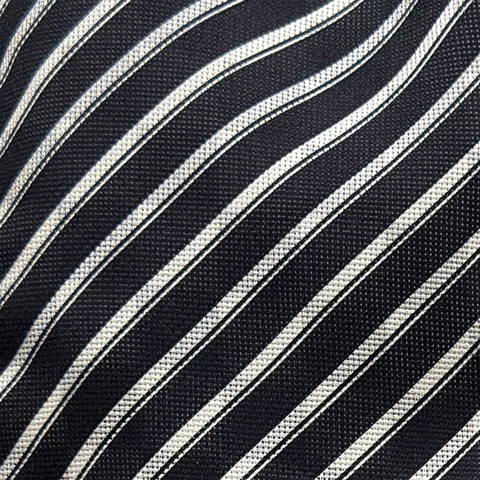 SILK SCARF DOUBLESIDE CHEQUERED NVY WITH NVY/WHT Image 3