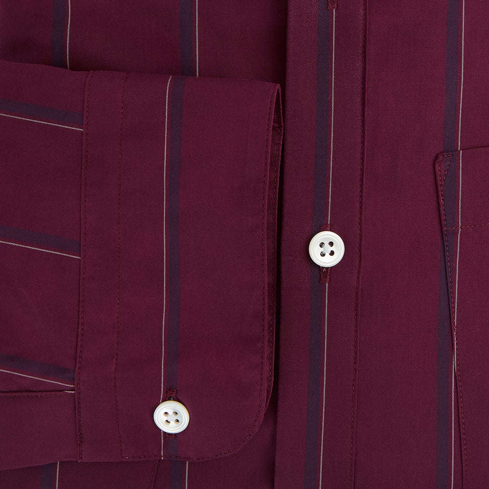 Online Exclusive · Wine Track Stripe Piccadilly Shirt 19.0