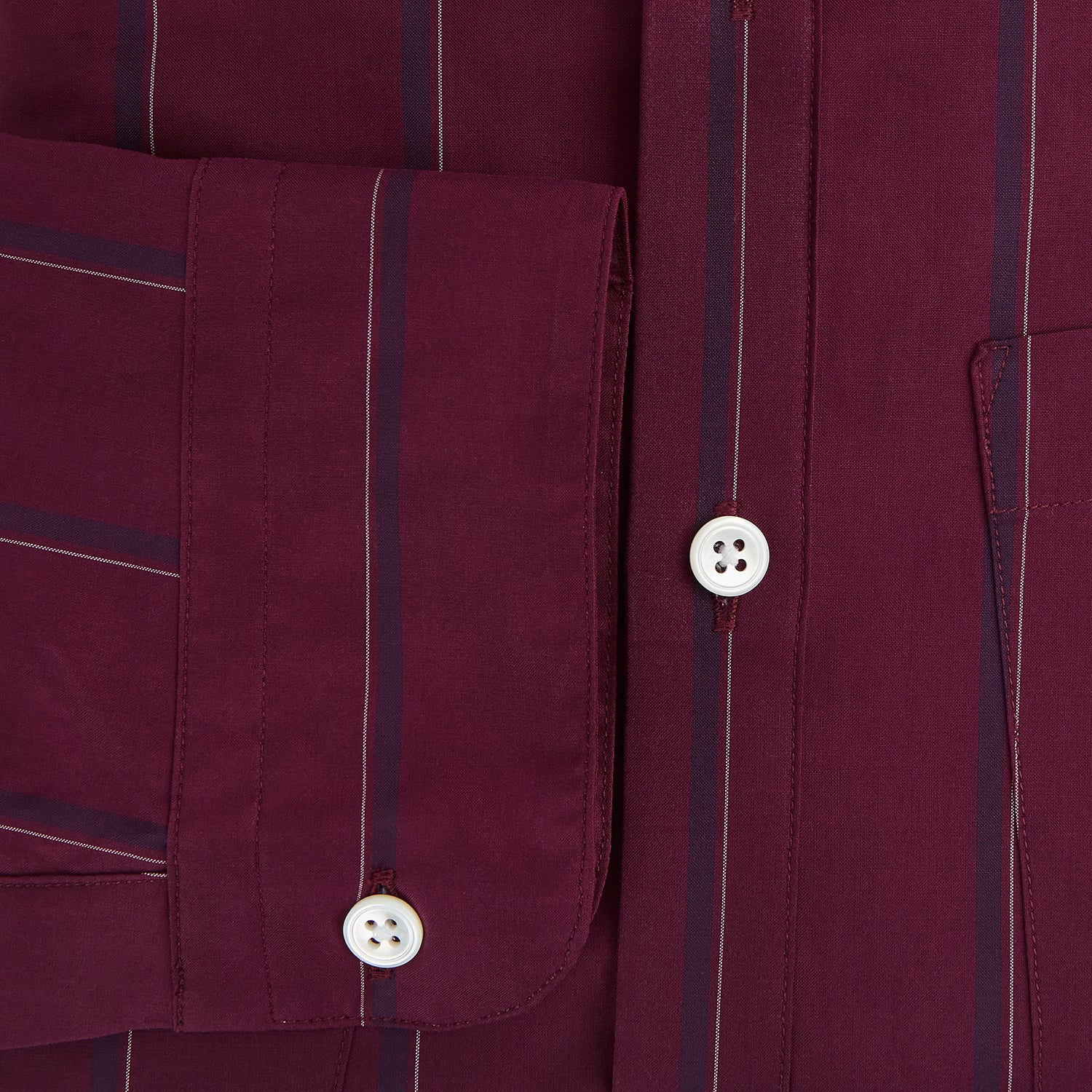 View 4 of product Online Exclusive · Wine Track Stripe Piccadilly Shirt 19.0