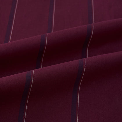 Wine Track Stripe Piccadilly Shirt Image 5