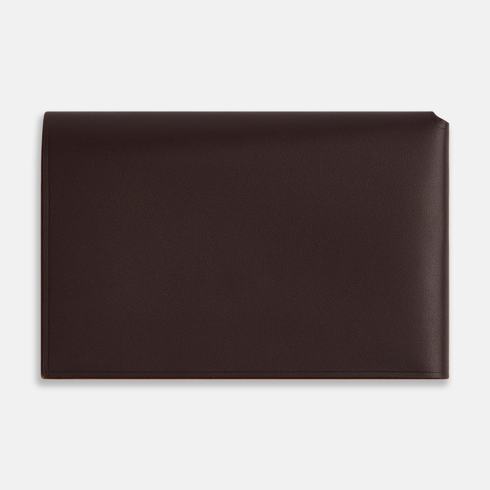 Burgundy Leather Trifold Wallet OS
