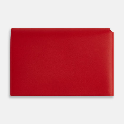 Red Leather Trifold Wallet