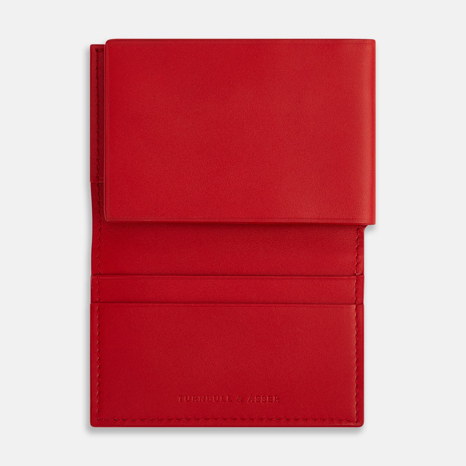 View 2 of product Red Leather Trifold Wallet OS