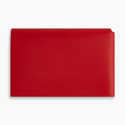 Red Leather Trifold Wallet Image 5