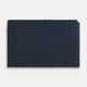 Navy Full-Grain Leather Trifold Wallet OS