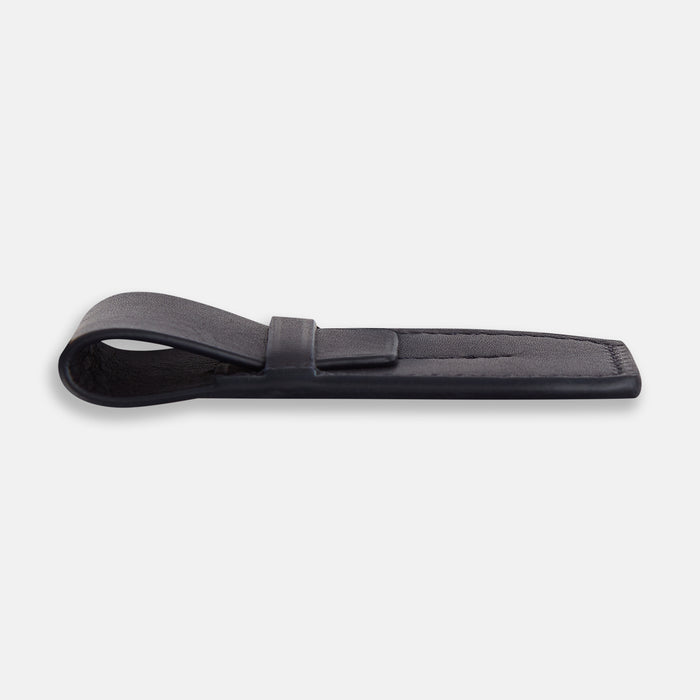 Navy Leather Collar-Stay Holder Image 2