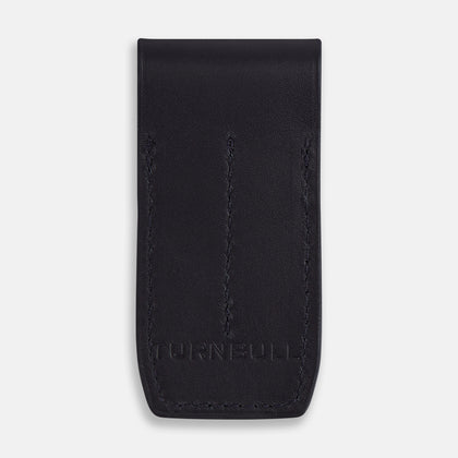 Navy Leather Collar-Stay Holder Image 4