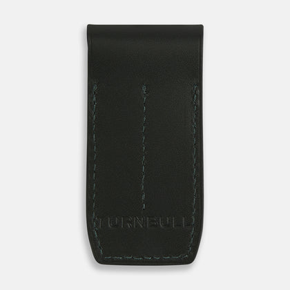 Forest Green Leather Collar-Stay Holder Image 4