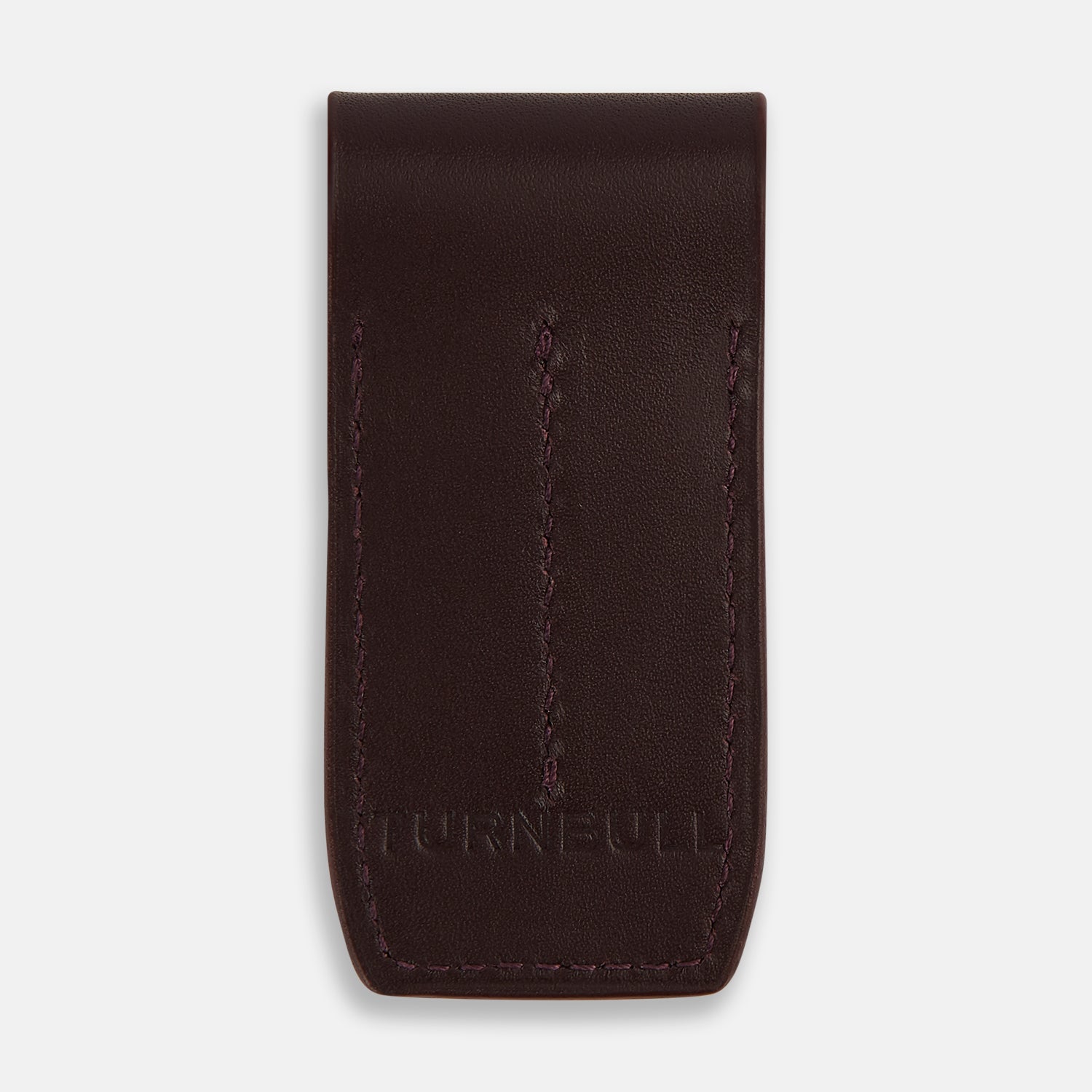 View 5 of product Burgundy Leather Collar-Stay Holder OS