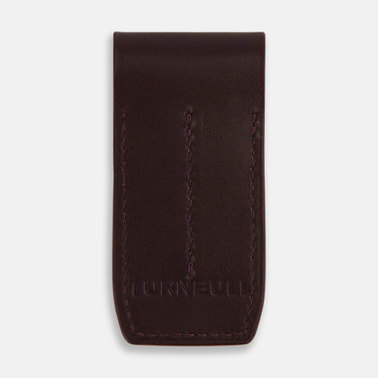 Burgundy Leather Collar-Stay Holder Image 4