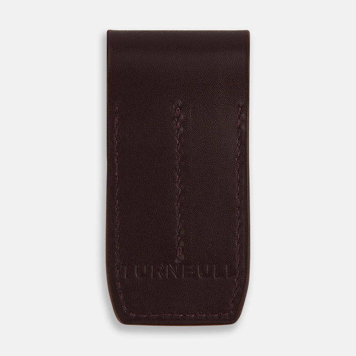 Burgundy Leather Collar-Stay Holder Image 4