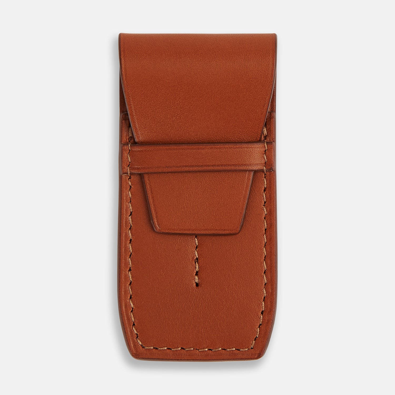 View 1 of product Cognac Leather Collar-Stay Holder OS