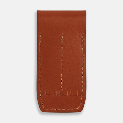 Cognac Leather Collar-Stay Holder Image 4
