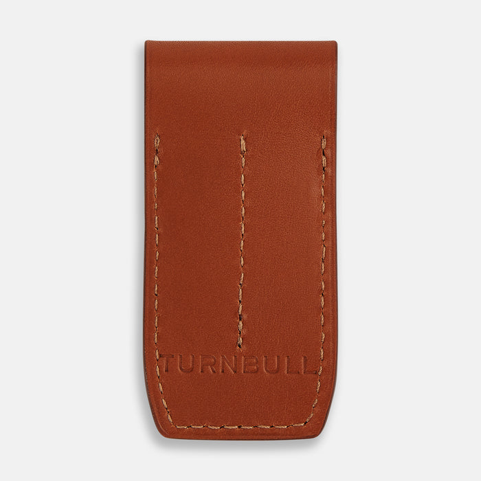 Cognac Leather Collar-Stay Holder Image 4