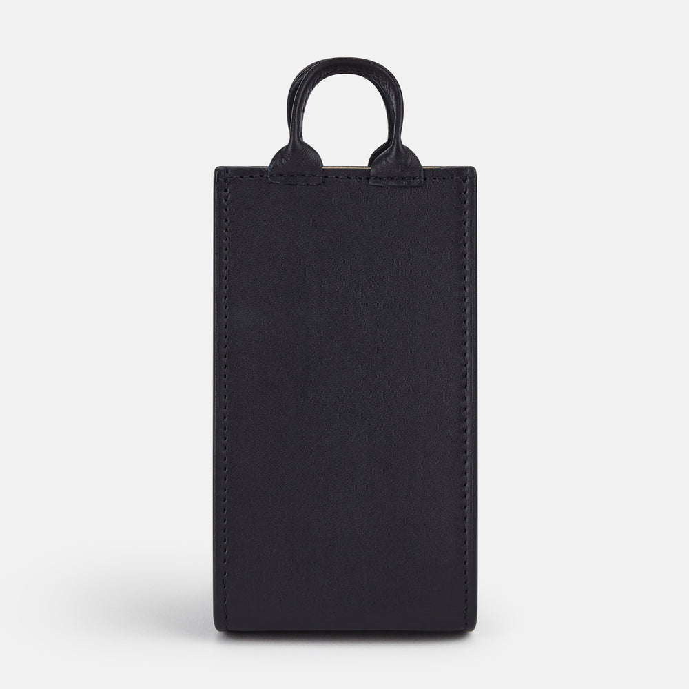 Navy Leather Pen holder OS