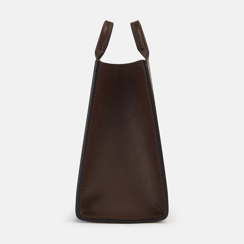 Dark Chocolate Leather Pen holder OS