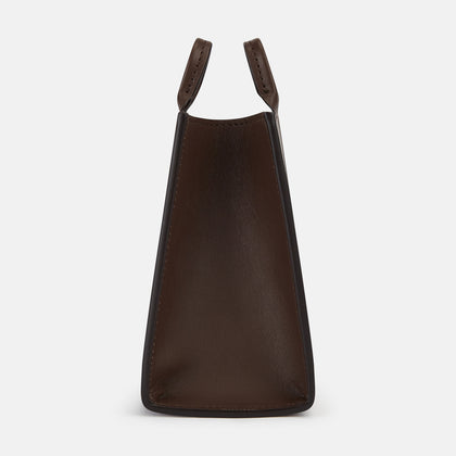 Dark Chocolate Leather Pen holder Image 2