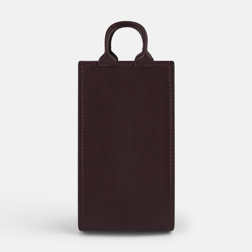 Burgundy Leather Pen holder OS