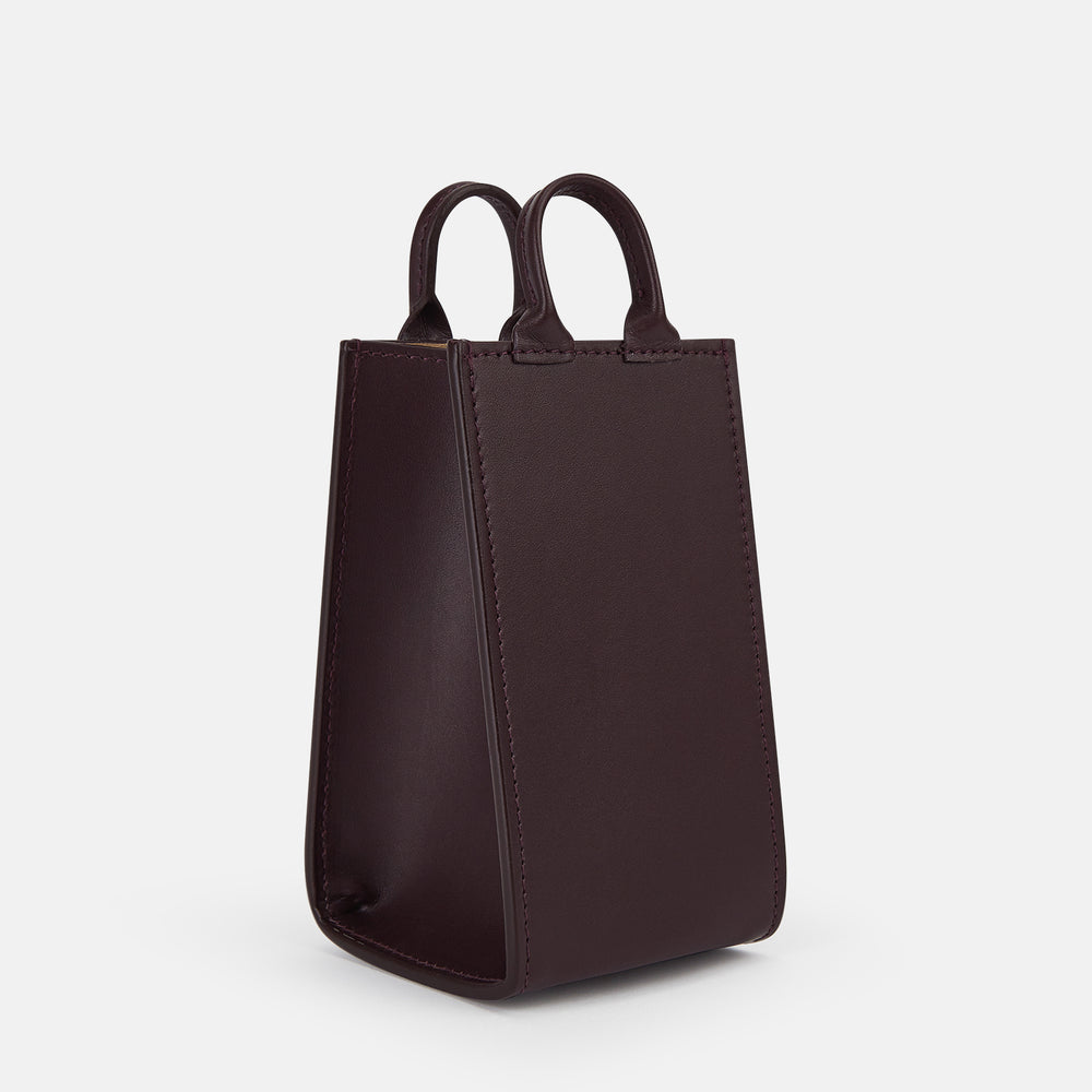 Burgundy Leather Pen holder OS