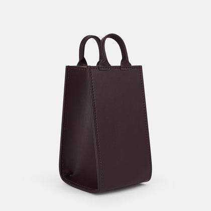 Burgundy Leather Pen holder Image 1