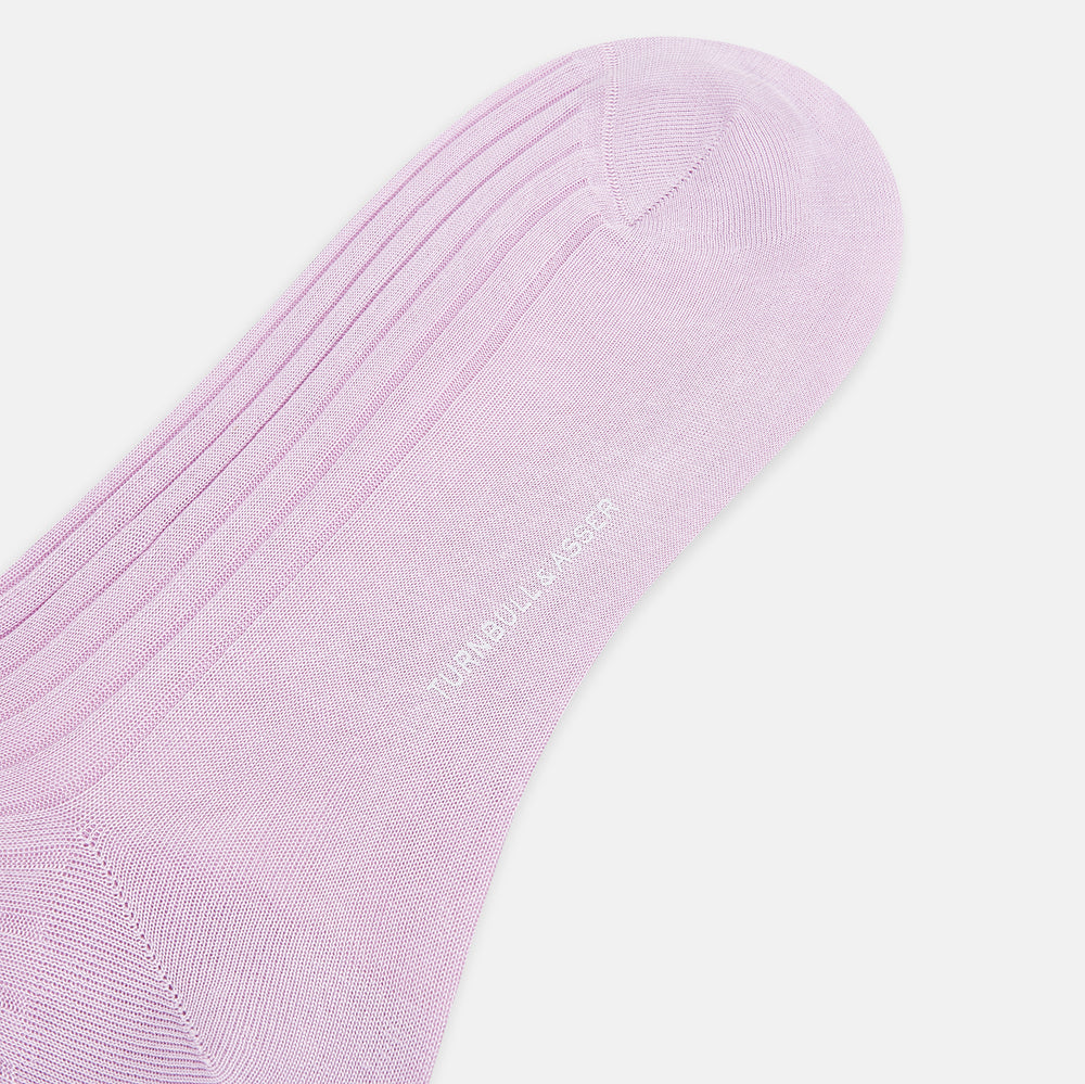 Pink Mid-Length Socks 13
