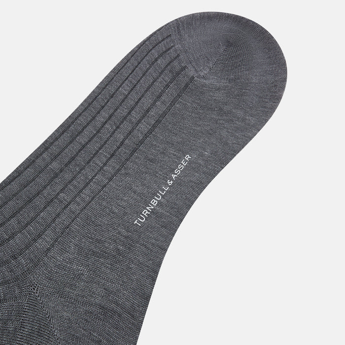 Steel Melange Long Socks Image 2